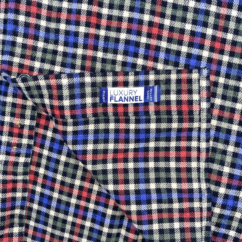 Orvis Luxury‎ Flannel Shirt Men's XL Multicolor Window Plaid Long Sleeve Outdoor - Picture 4 of 10